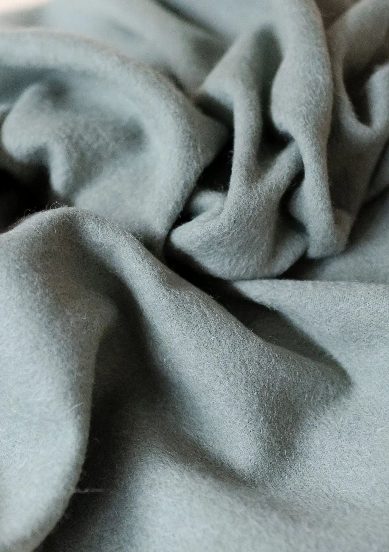 Lambswool Oversized Scarf - Sage Melange