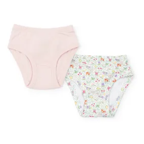 Lauren Underwear Set - Garden Floral & Light Pink