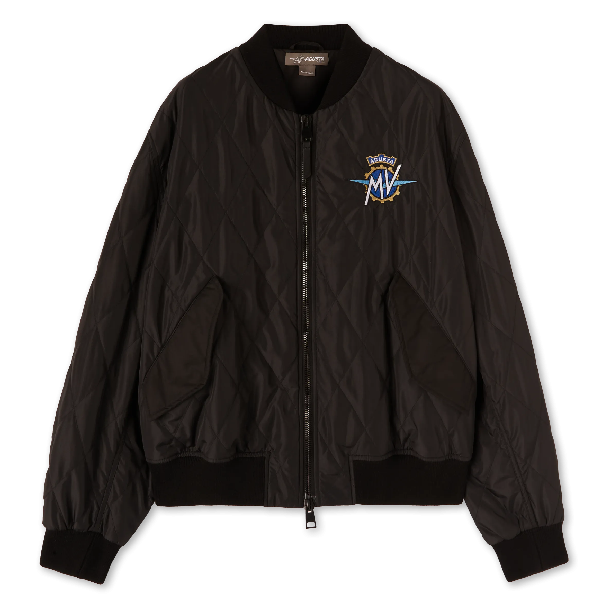 Logo Level 2 Quilted Bomber Black