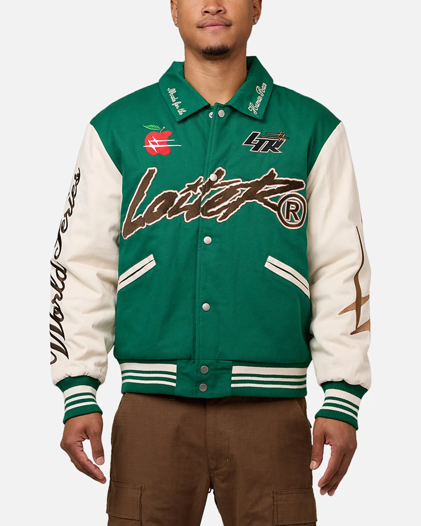 Loiter World Series Varsity Jacket Green