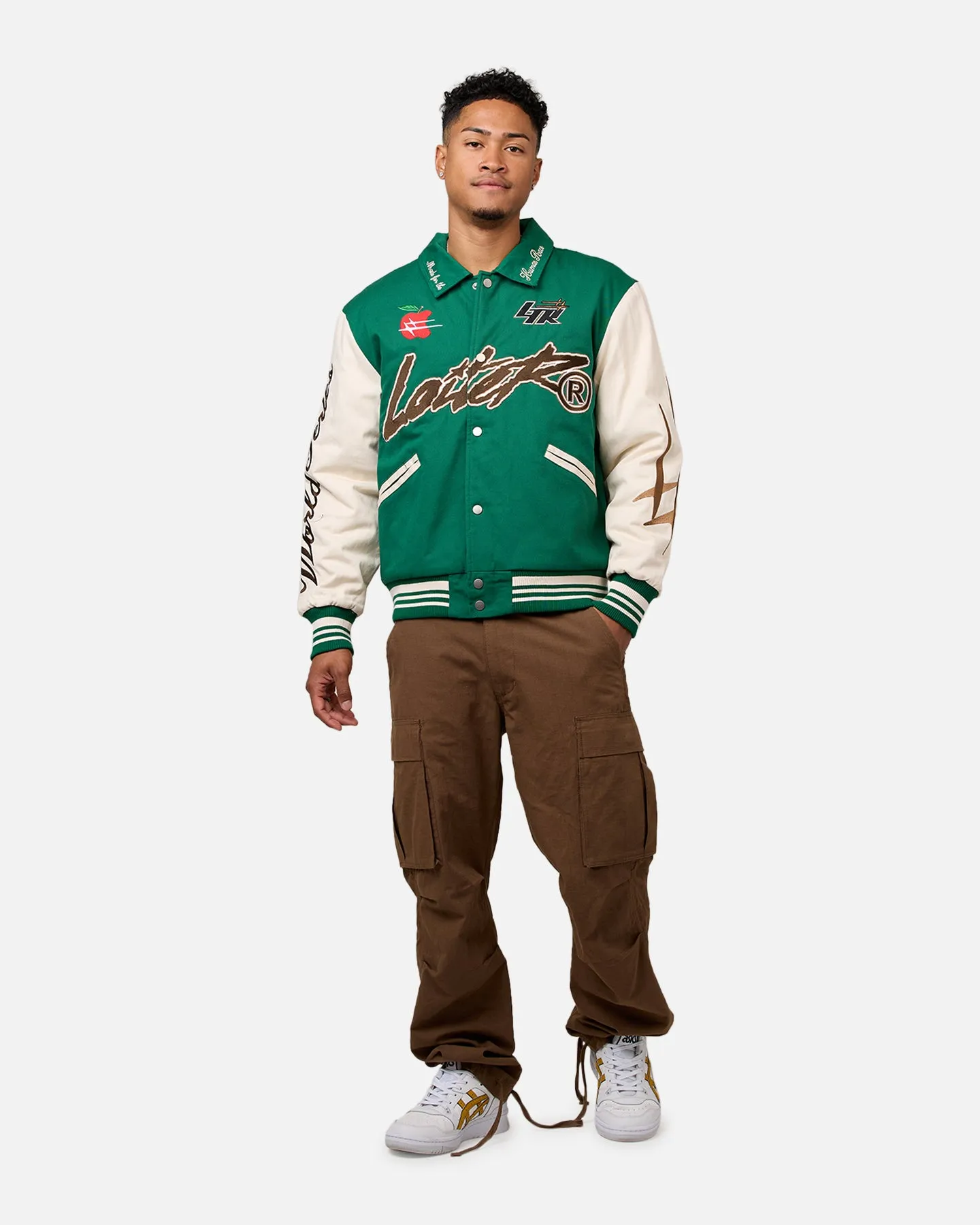 Loiter World Series Varsity Jacket Green