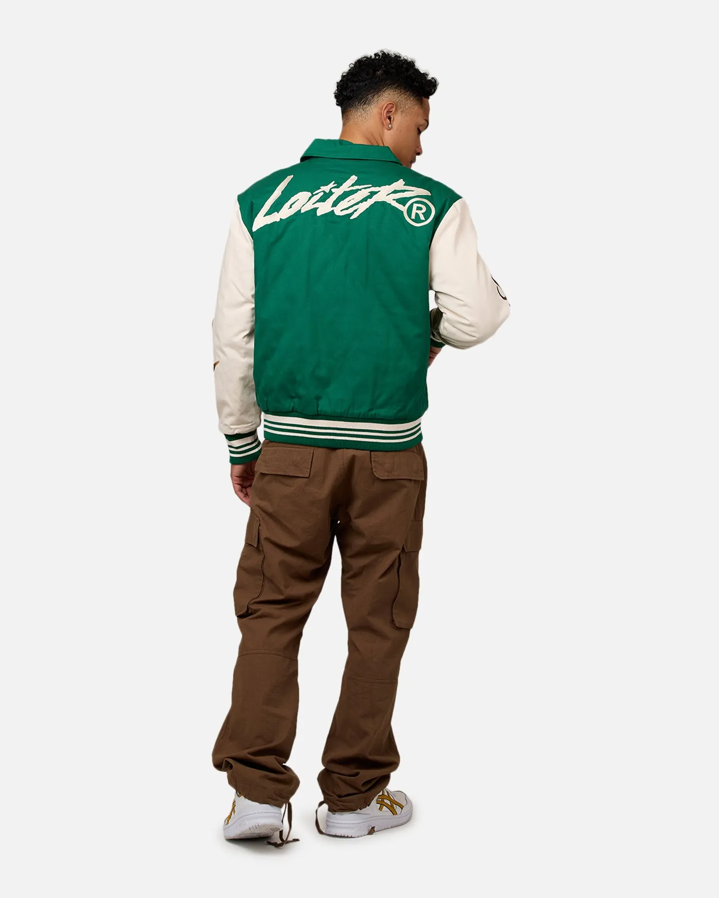 Loiter World Series Varsity Jacket Green