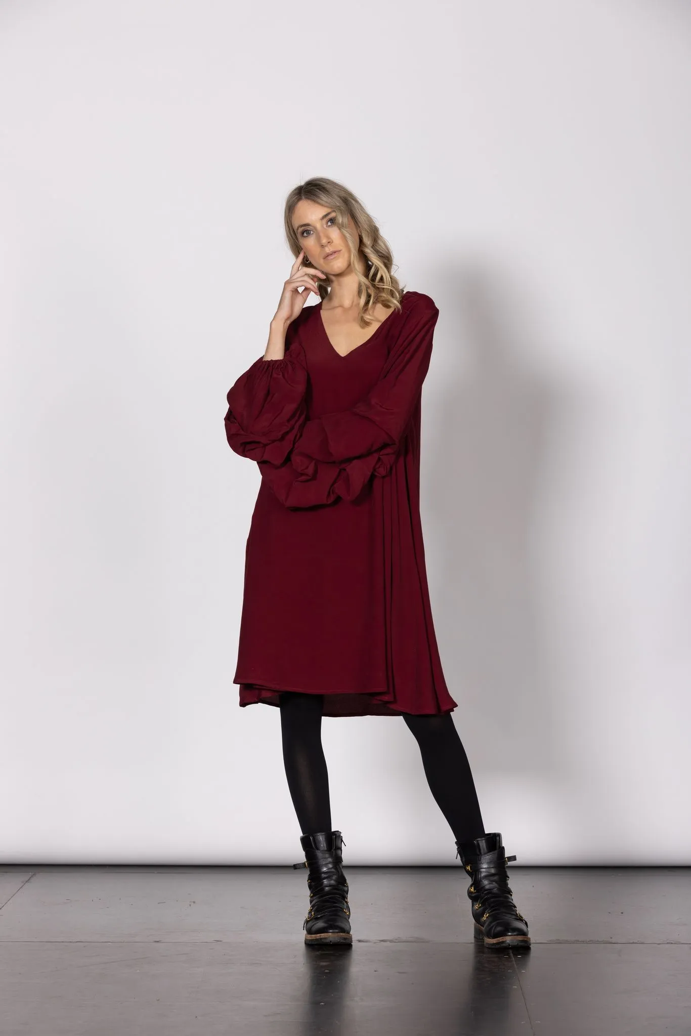 Love Story Reversible Dress - Merlot