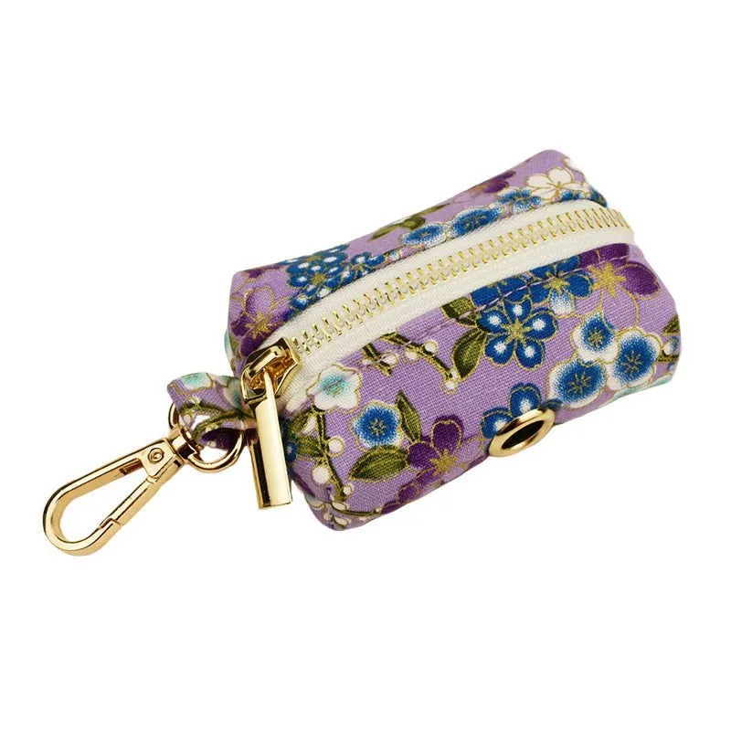 LovelyRLovely Purple And Wind Floral Dog Collar Set