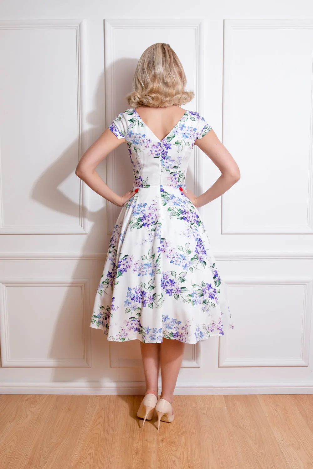 Lucie Floral Swing Dress by Hearts and Roses