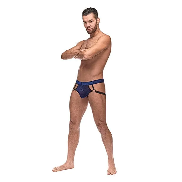 Male Power - Diamond Mesh Jock Underwear with Ring