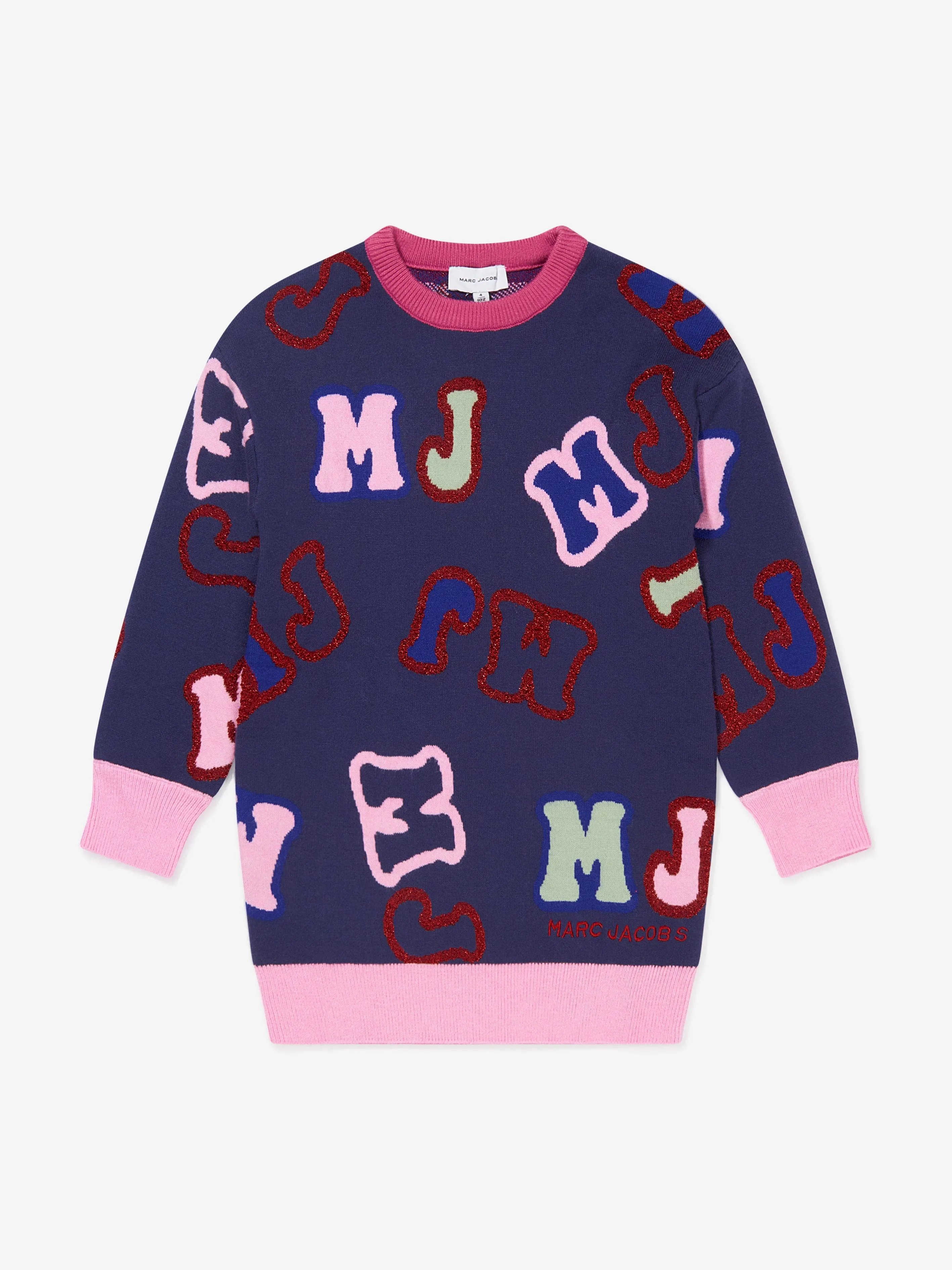 MARC JACOBS Girls Knitted Logo Dress