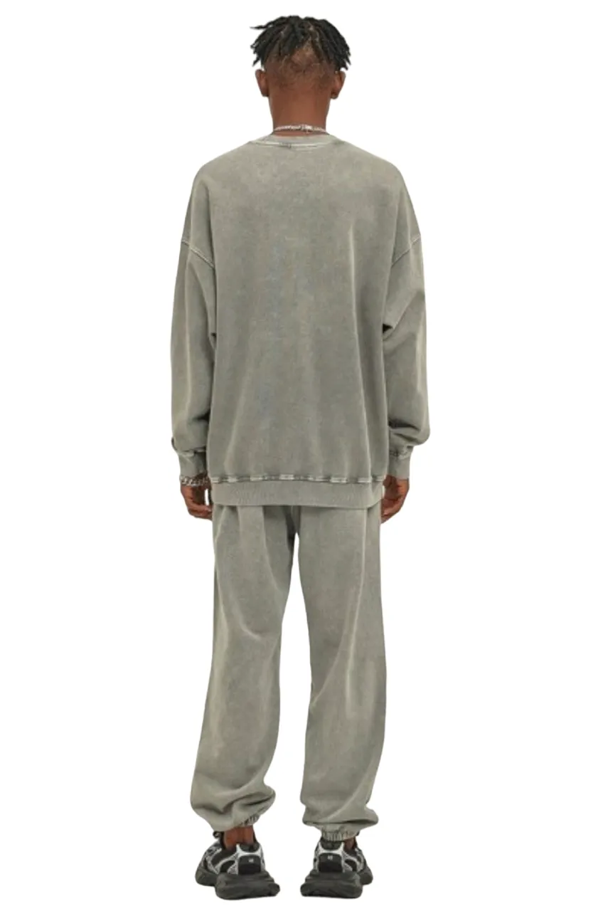 Marina Threads - "Gray Vintage Washed" - Long Sleeve Sweater