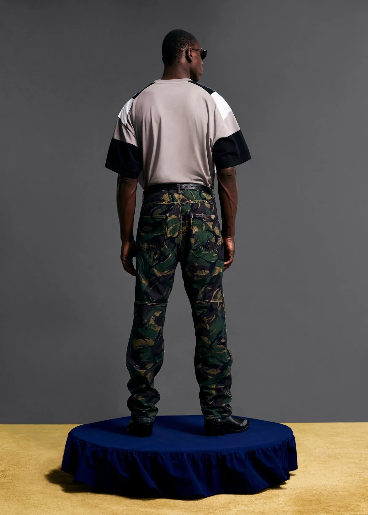 MARTINE ROSE REVERSIBLE CAMO JEAN