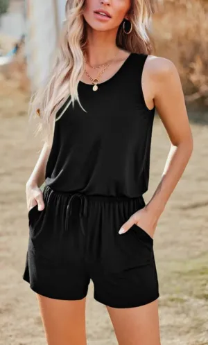 Meghan Romper | Black