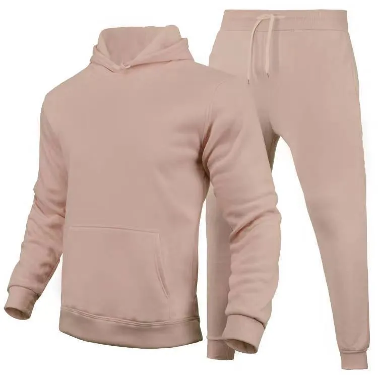 Men's And Women's Casual Loose Sweatshirt Sweatpants Two-piece Set