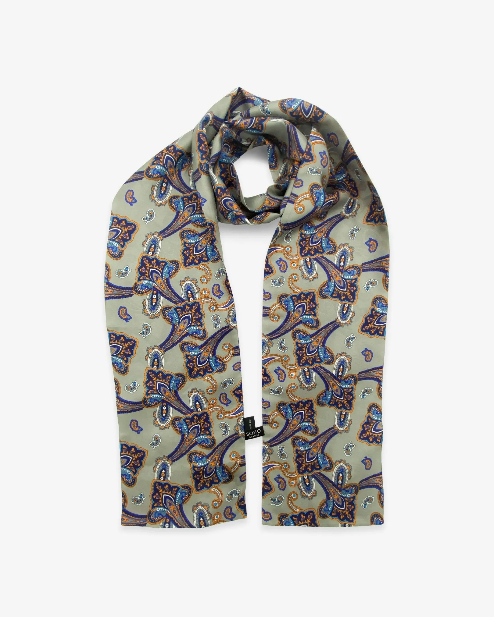 Men's Silk Paisley Scarf - The Tremblant