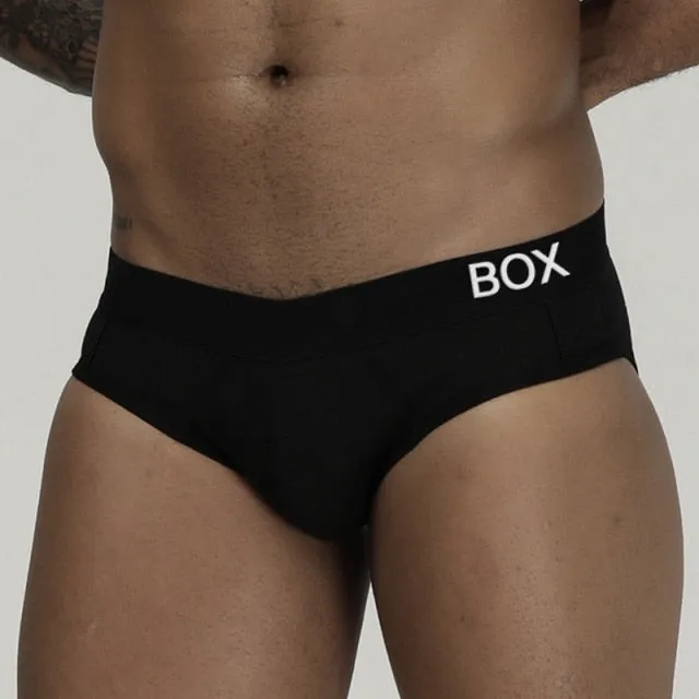 Men's Underwear Jockstrap Low Waist Cotton Underwear Bikini Men Briefs Male Underwear