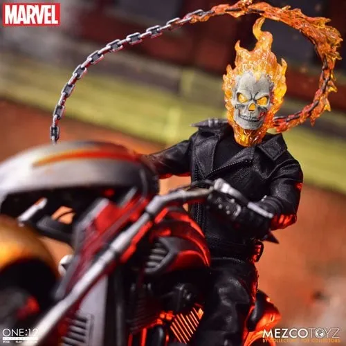 Mezco Toyz Ghost Rider and Hell Cycle One:12 Collective Action Figure Set