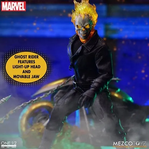 Mezco Toyz Ghost Rider and Hell Cycle One:12 Collective Action Figure Set