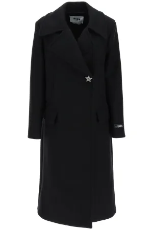 Msgm 'astrophilia' long double-breasted coat