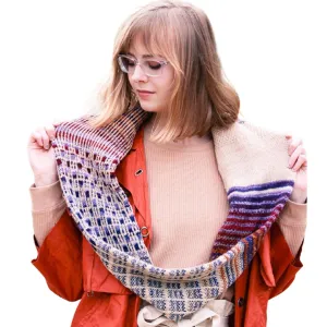 Myrsine Scarf Kit | Textile Art Using Self-Striping Yarn