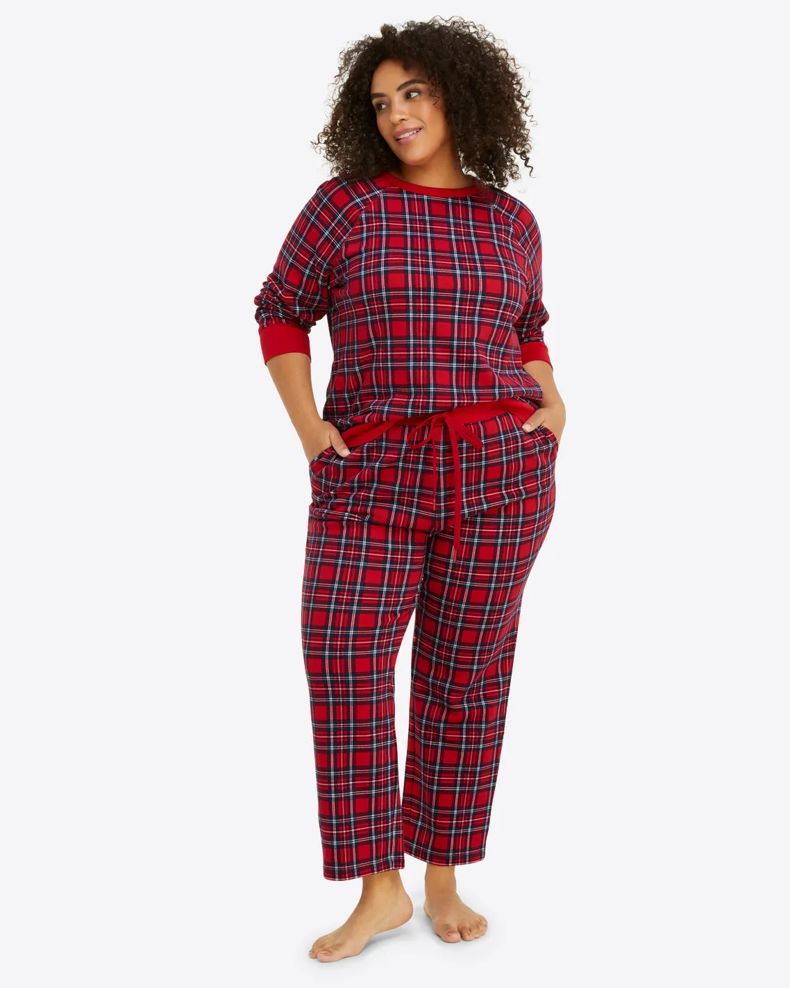 Natalie Sweatpants in Angie Plaid