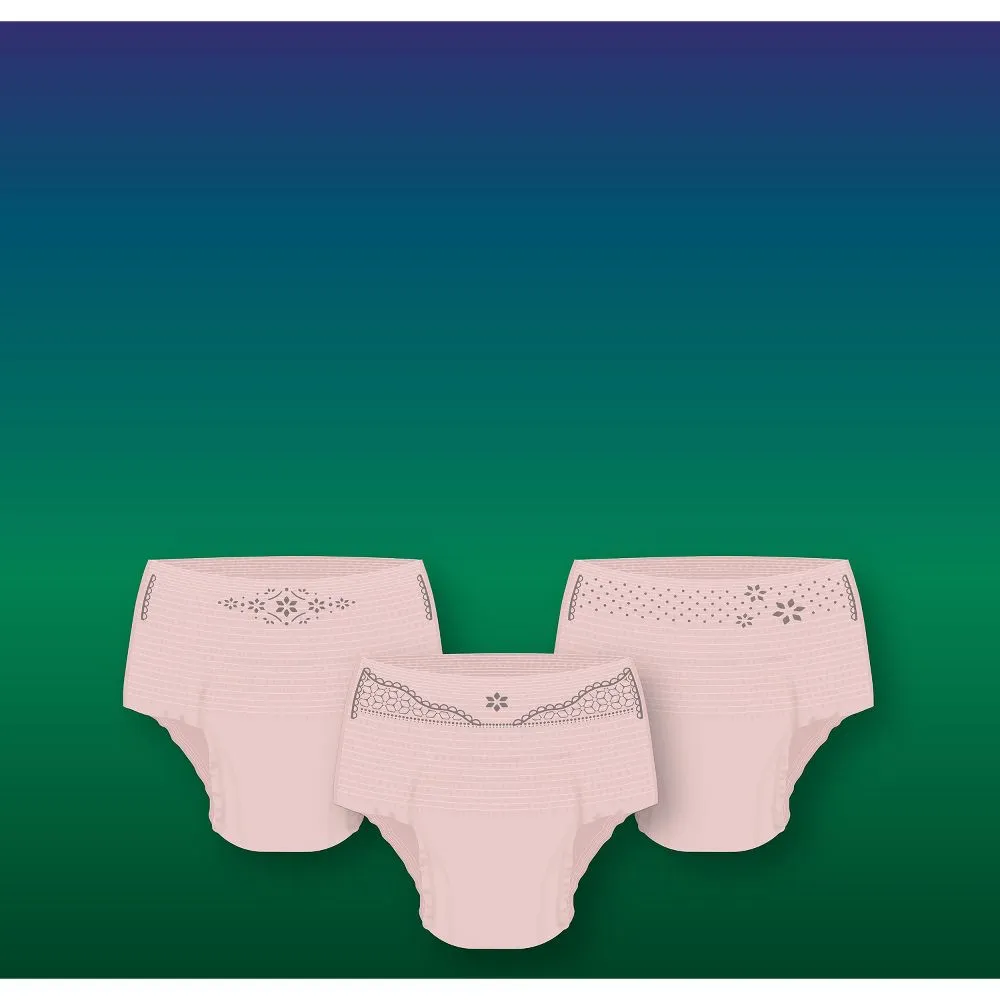 New - Depend Night Defense Adult Incontinence Underwear for Women - Overnight Absorbency - S - Blush - 34ct