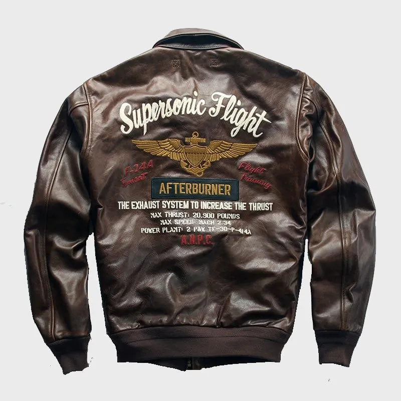 New Style Best Looking Supersonic Flight Leather Jacket For Men's