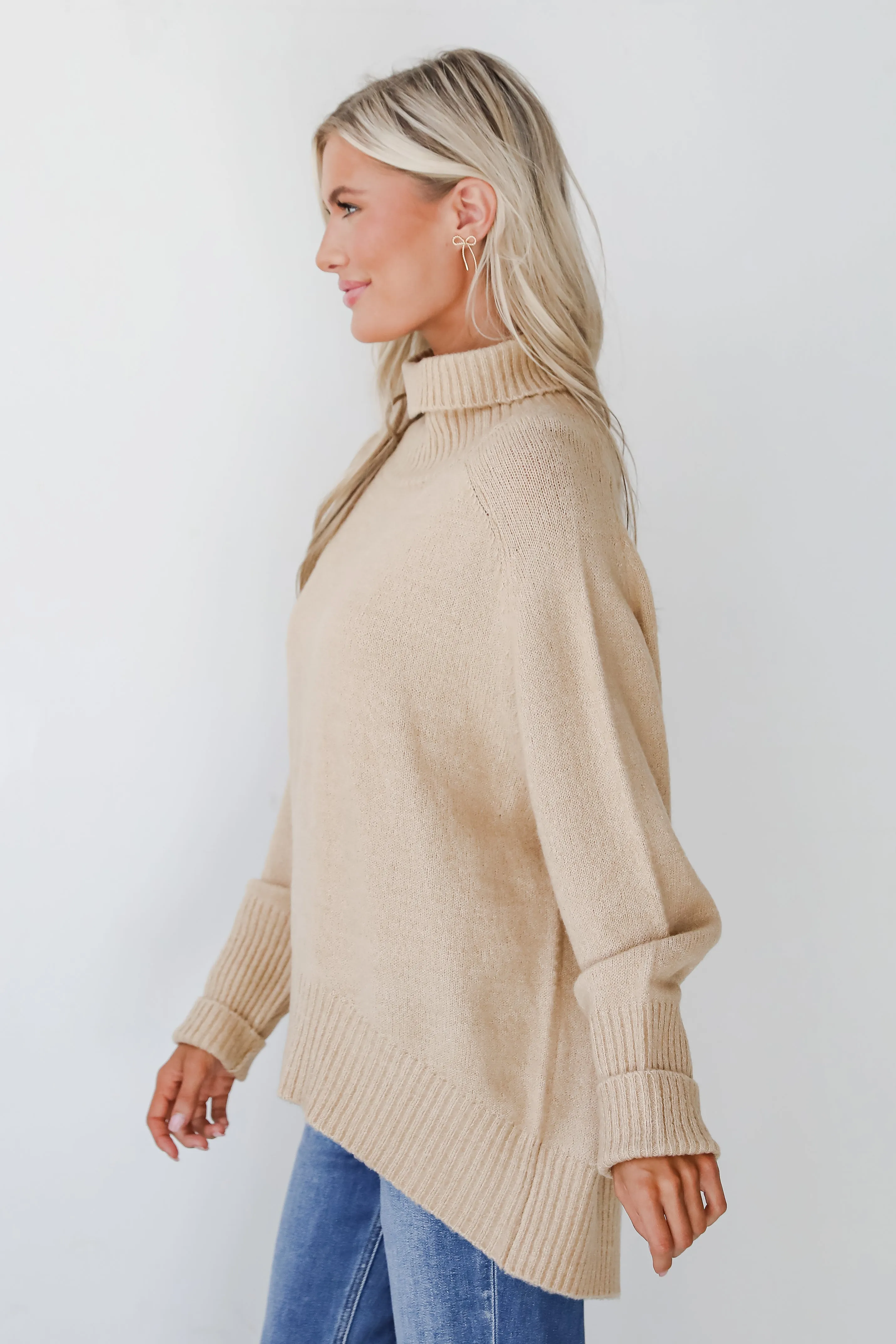 Notably Cozy Turtleneck Oversized Sweater - DOORBUSTER