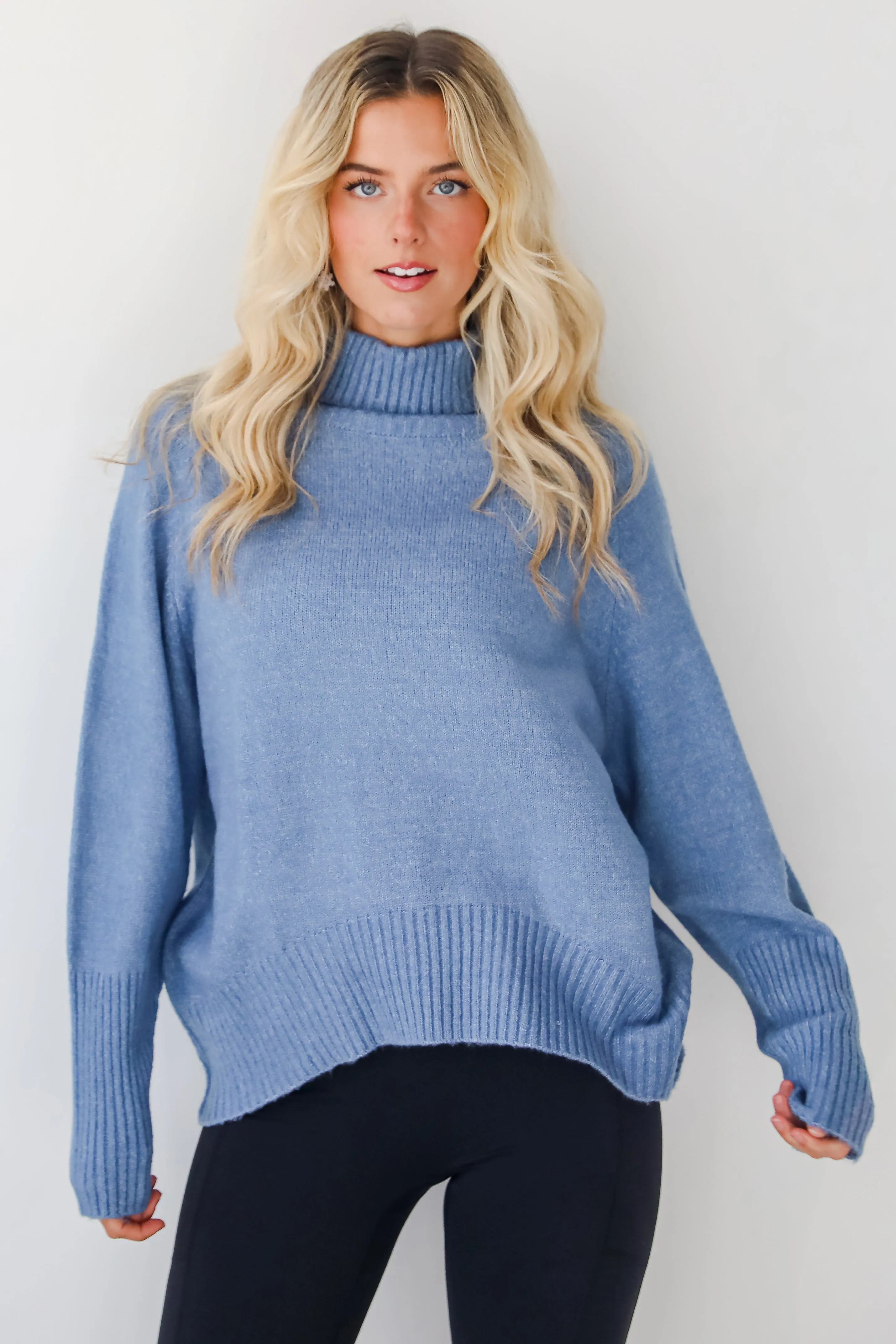 Notably Cozy Turtleneck Oversized Sweater - DOORBUSTER