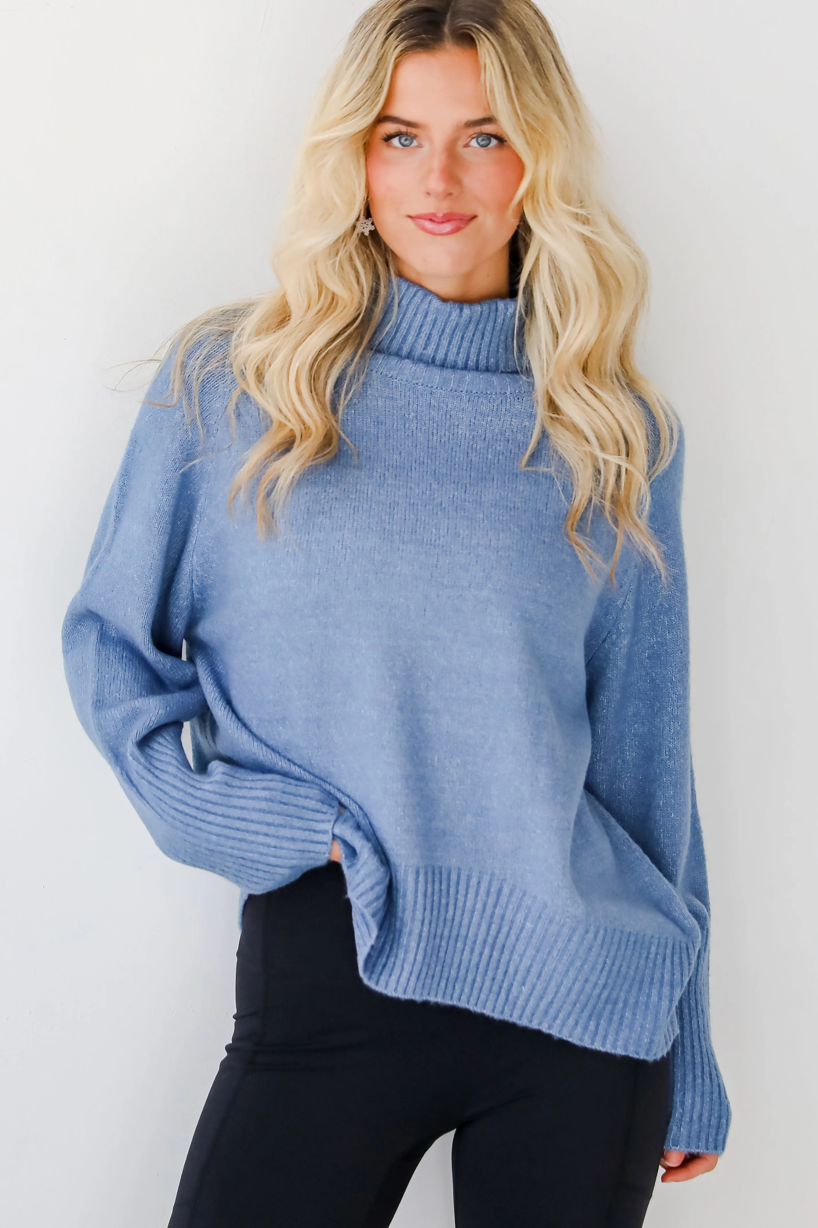 Notably Cozy Turtleneck Oversized Sweater - DOORBUSTER