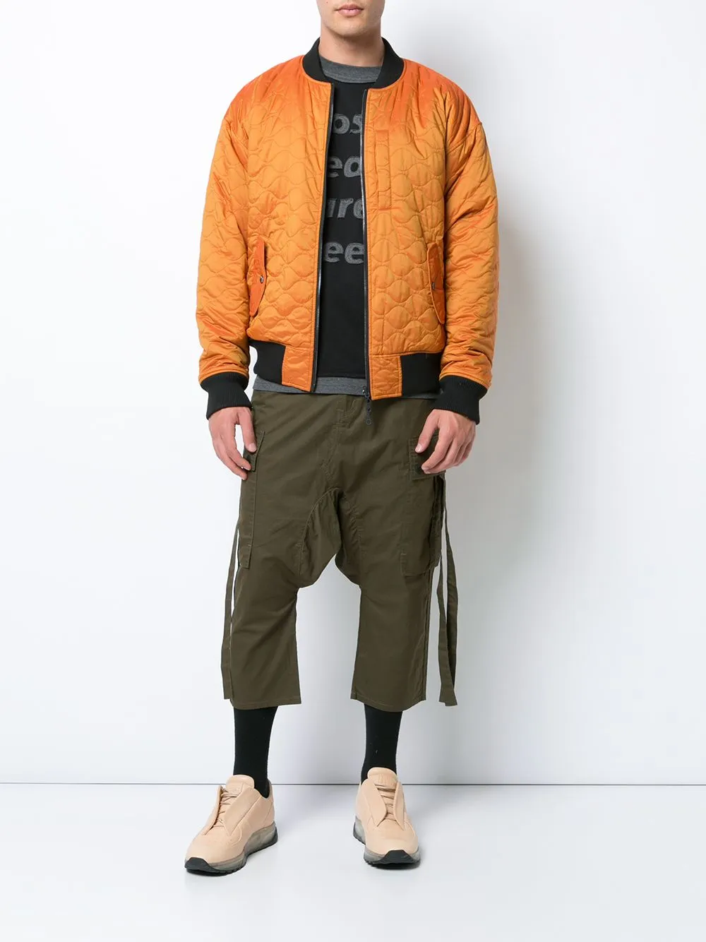 NYLON FIREARM MA-1 JACKET ORANGE