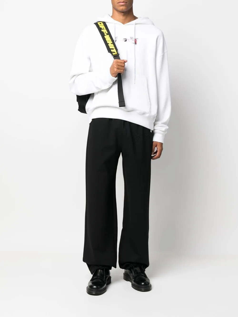 Off White Trousers Black