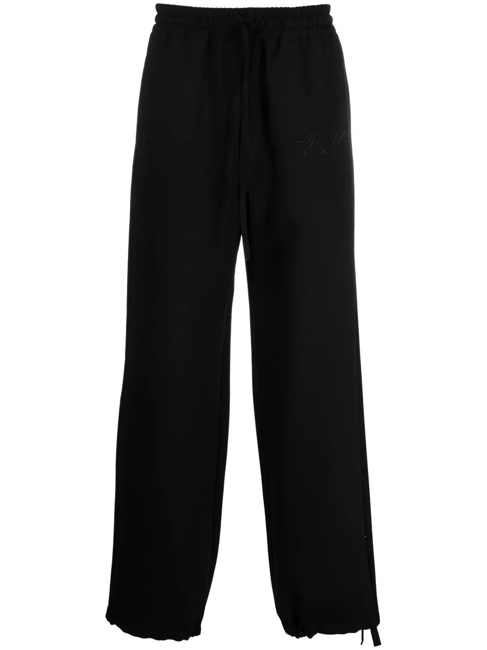 Off White Trousers Black