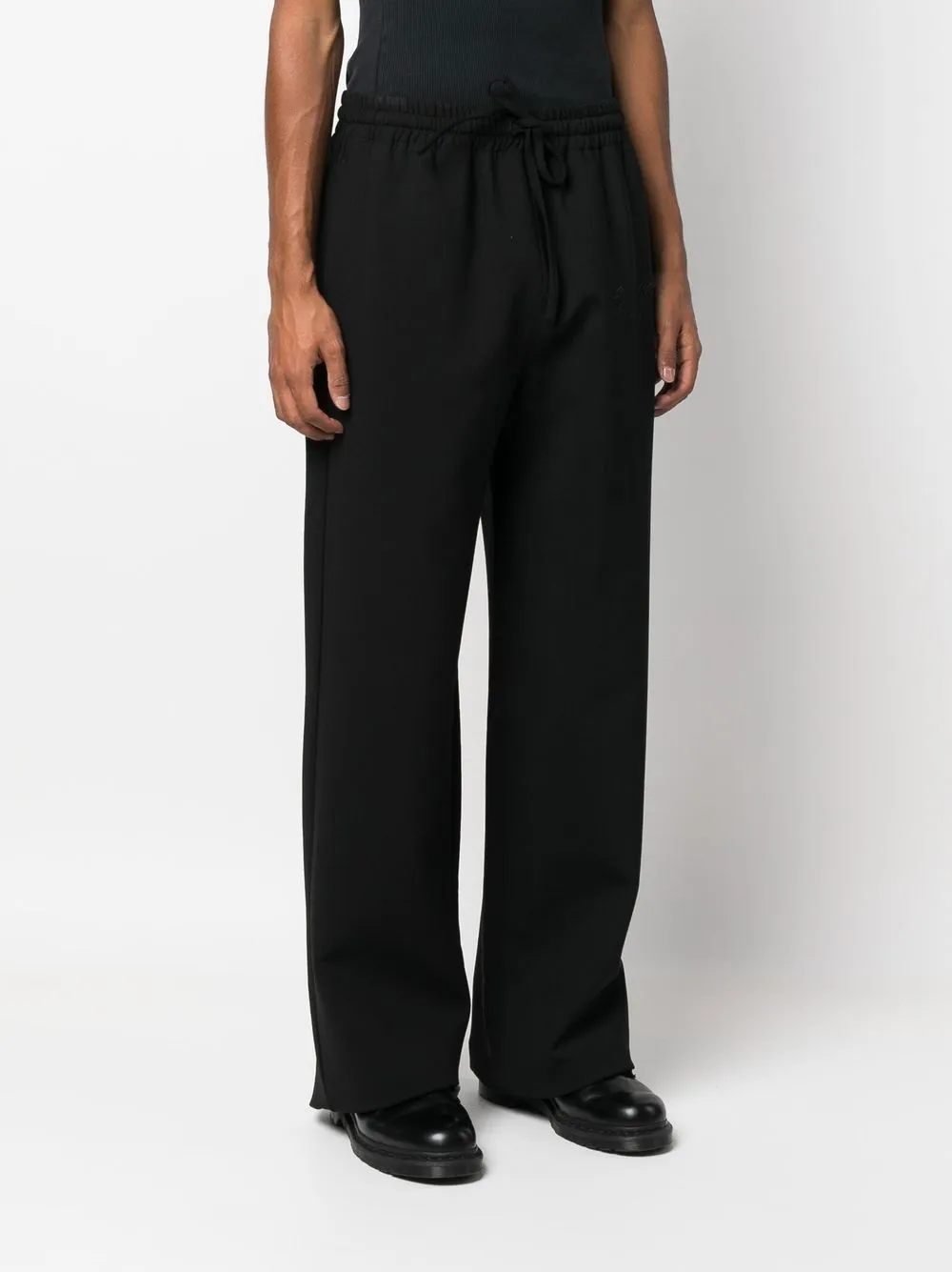 Off White Trousers Black