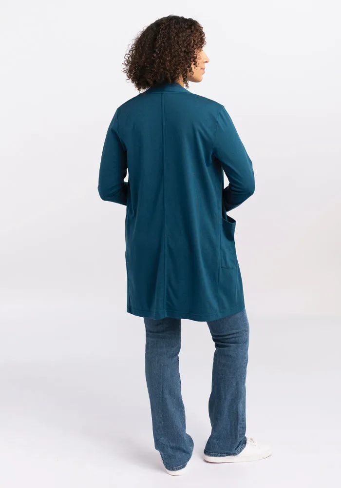 Paisley Cardigan - Real Teal