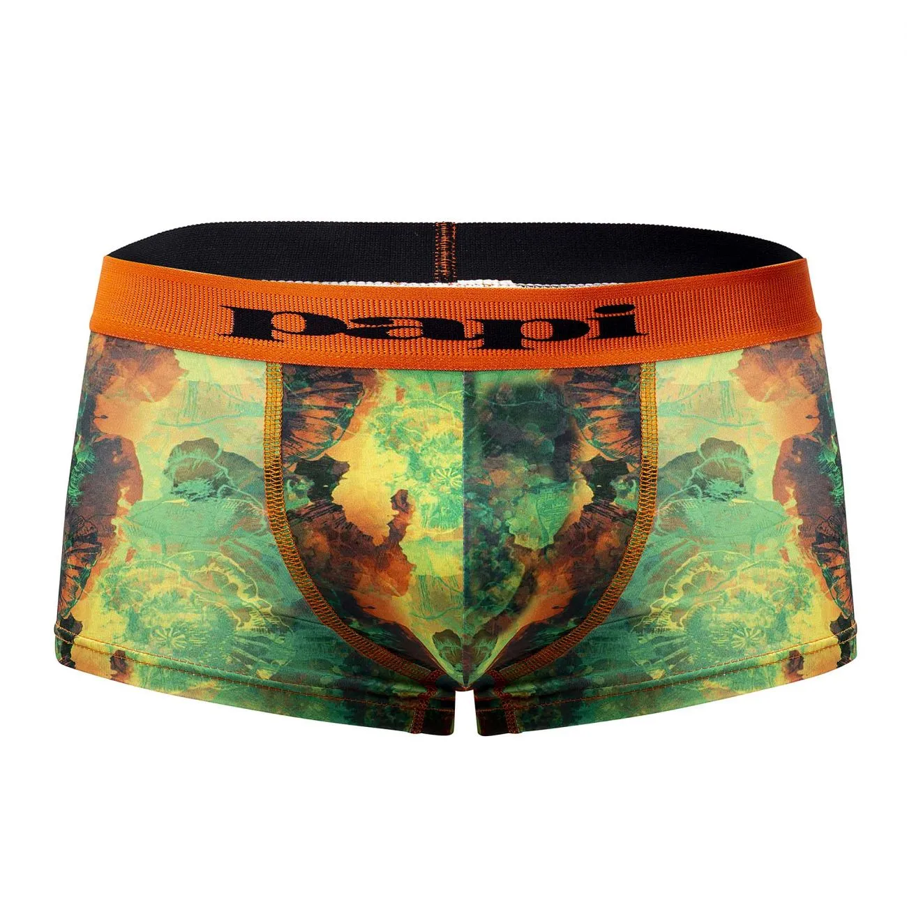 Papi UMPA050 Fashion Microflex Brazilian Trunks Color Sunrise Multi Print