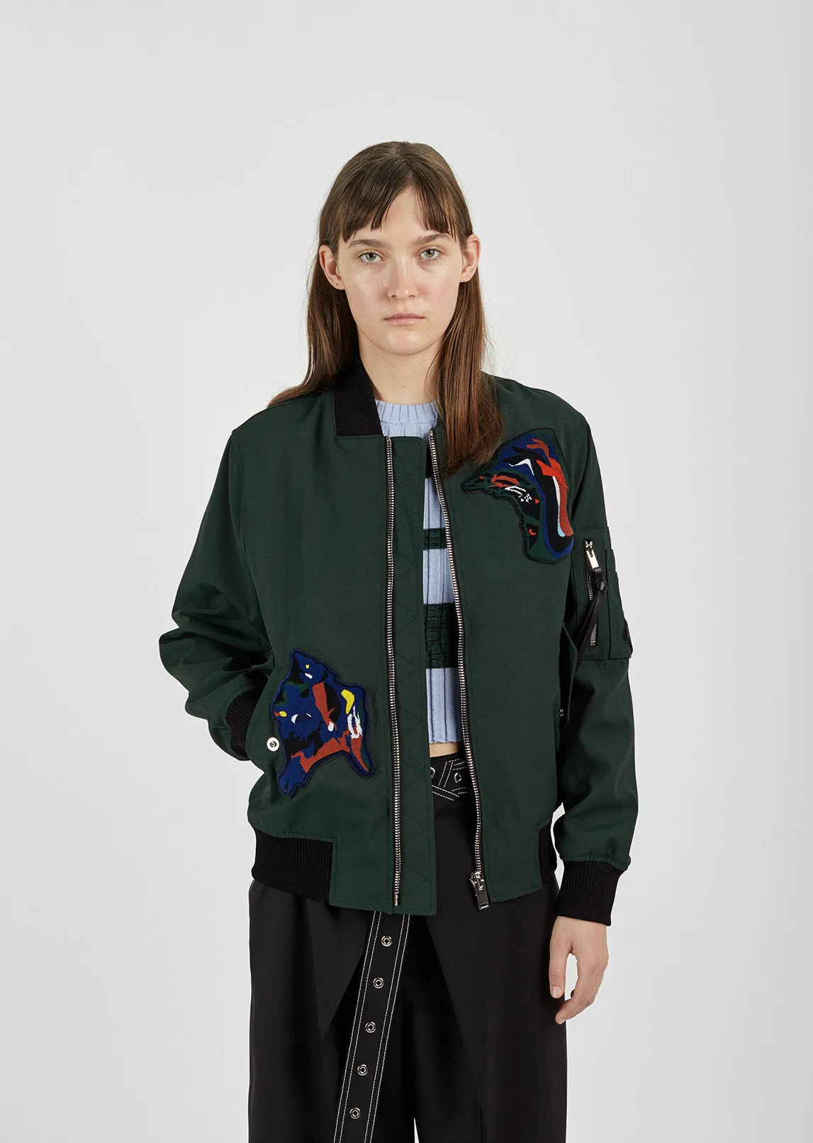 Patch Bomber Jacket