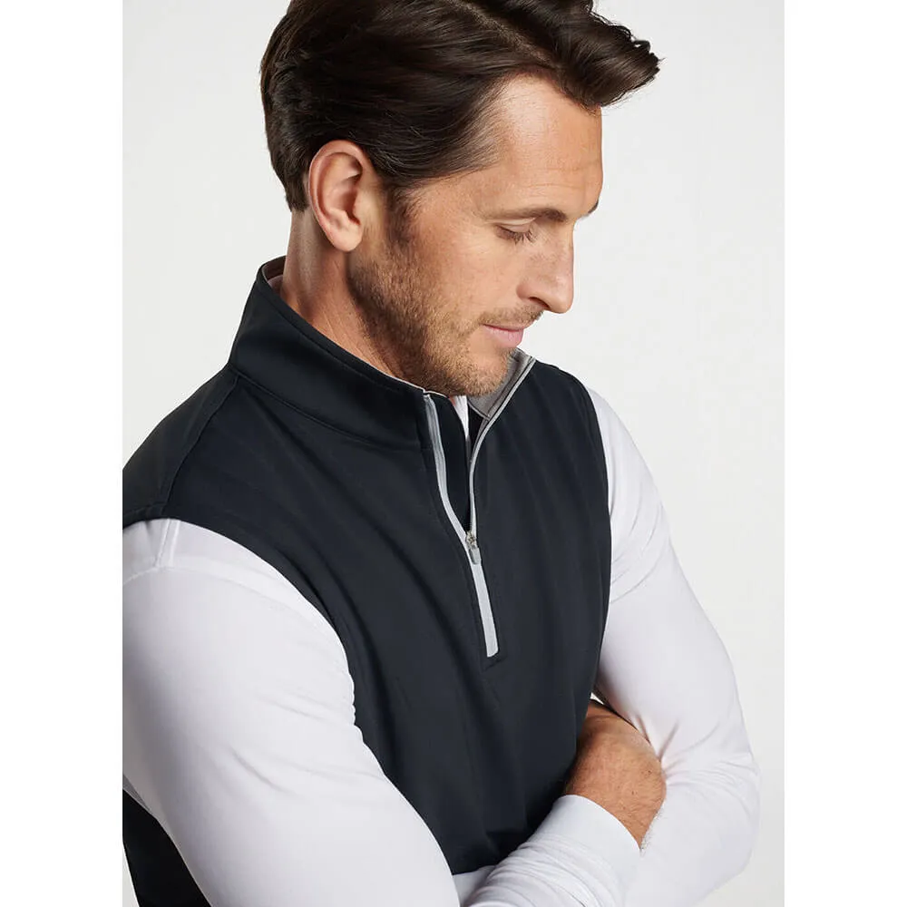 Peter Millar Galway Performance Quarter-Zip Vest - Black*