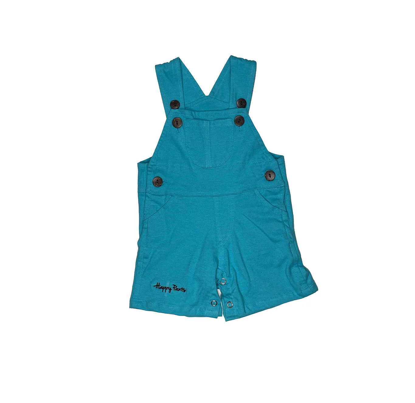 Plain Aqua Short Overall for Boys