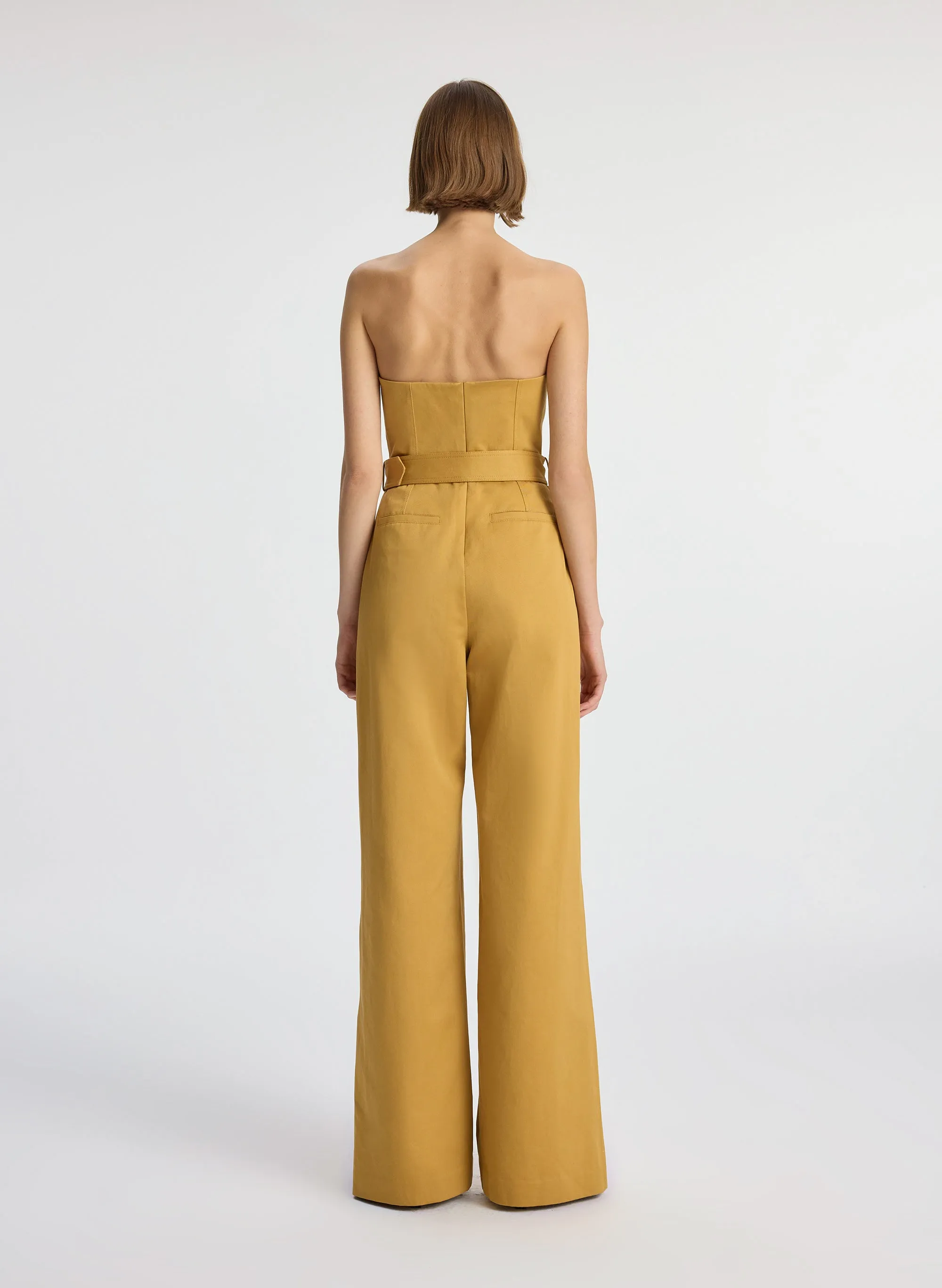 Presley Strapless Cotton Jumpsuit