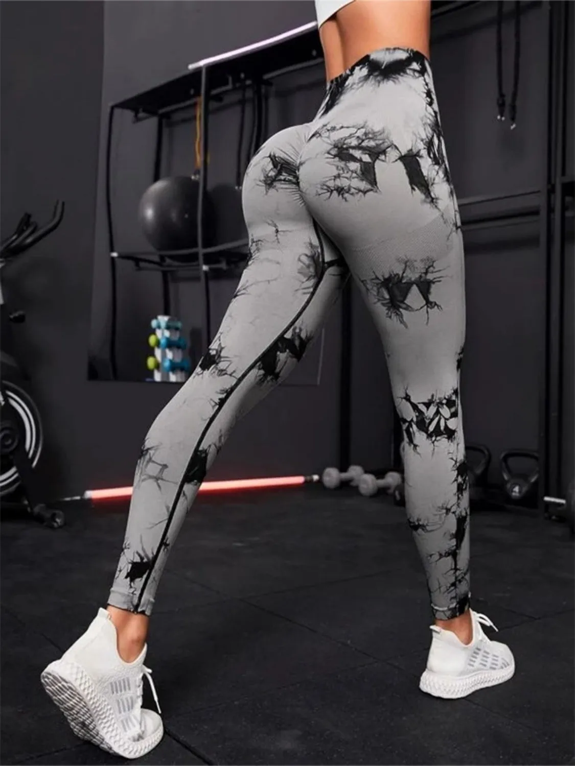 Printed High Waist Active Pants