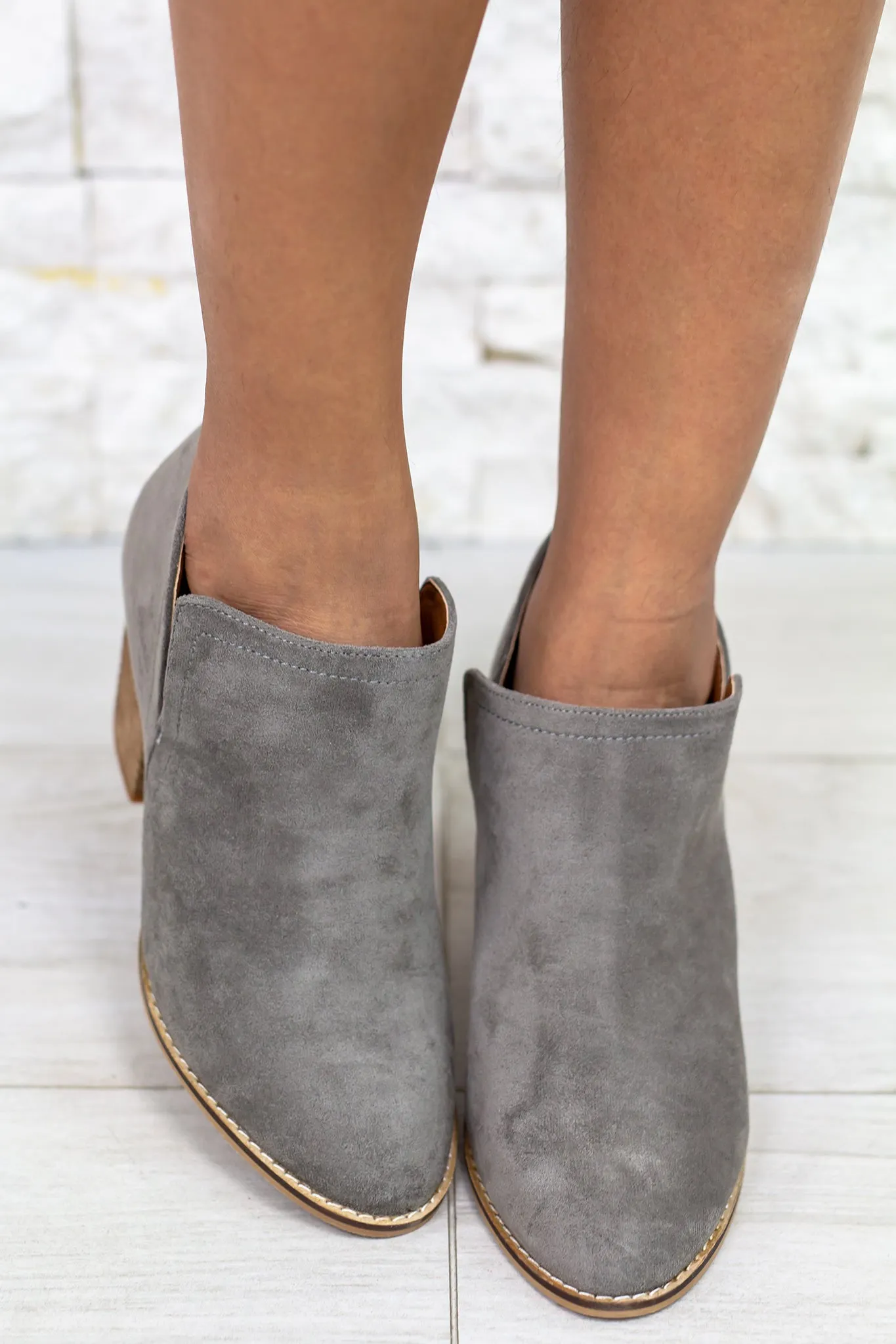 Priscilla Gray Booties