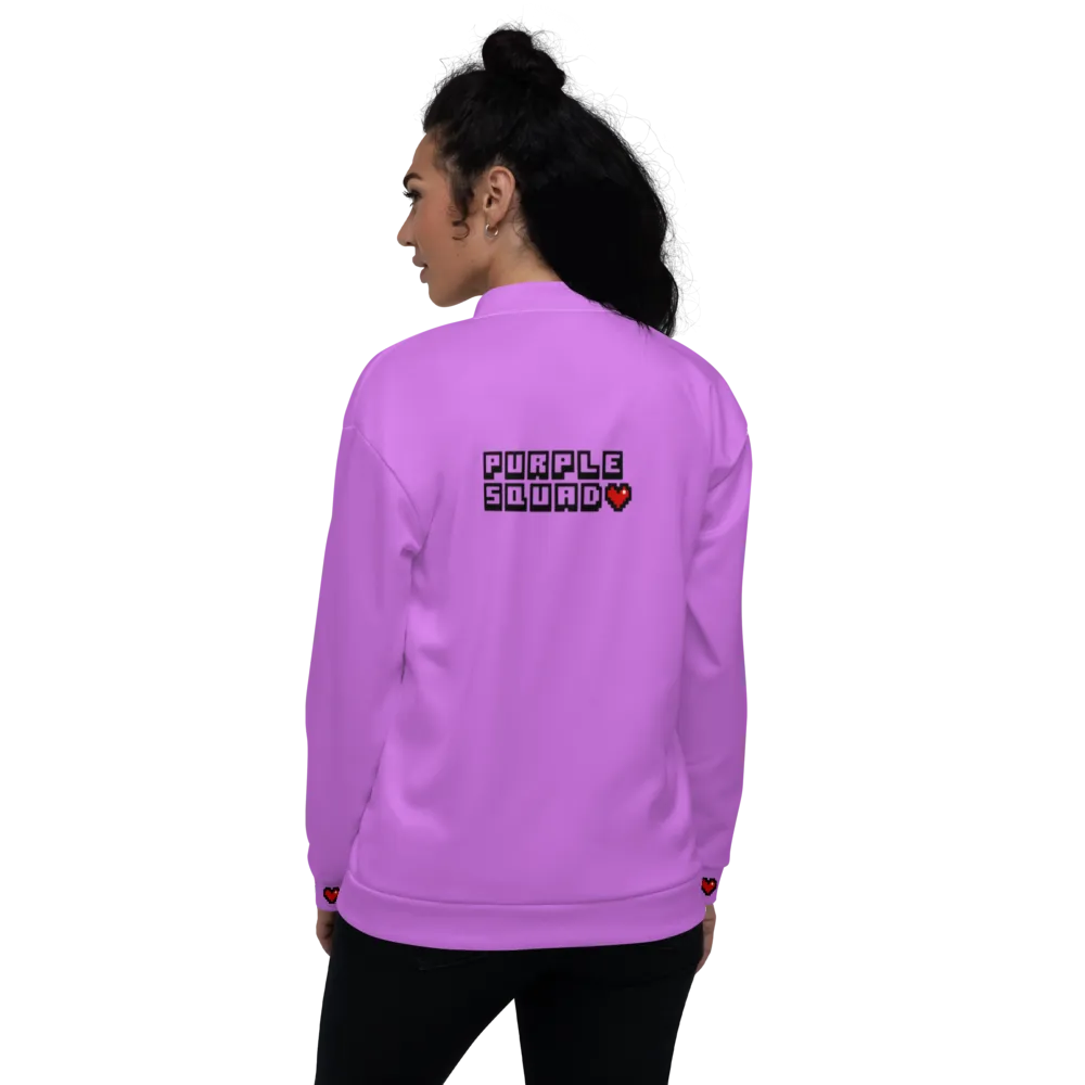 Purple Squad Unisex Bomber Jacket