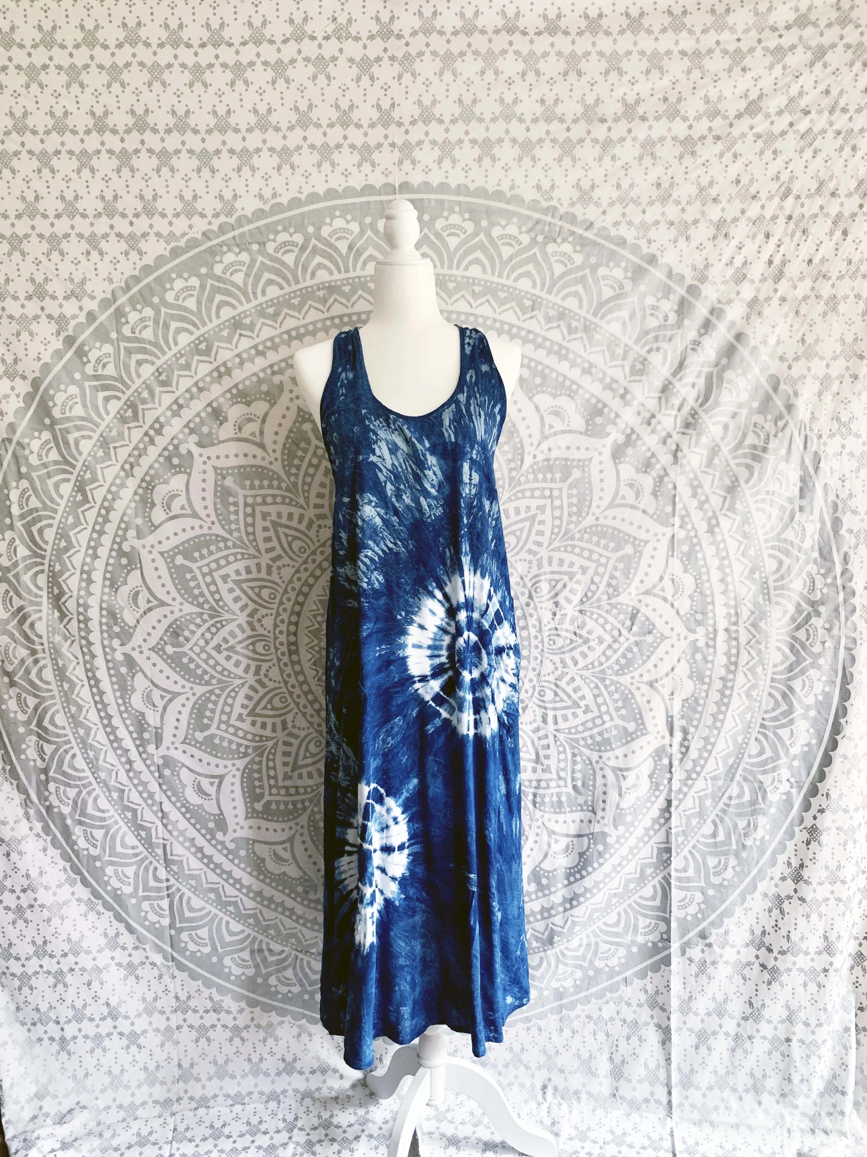 Racerback Tie Dye Rayon Dress