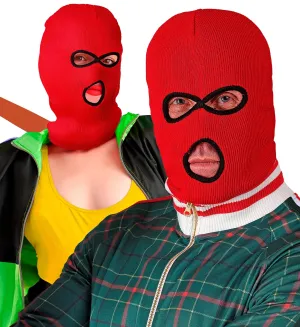 Red Balaclava Mask