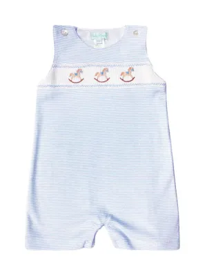 Rocking Horse Smocked Baby Overall