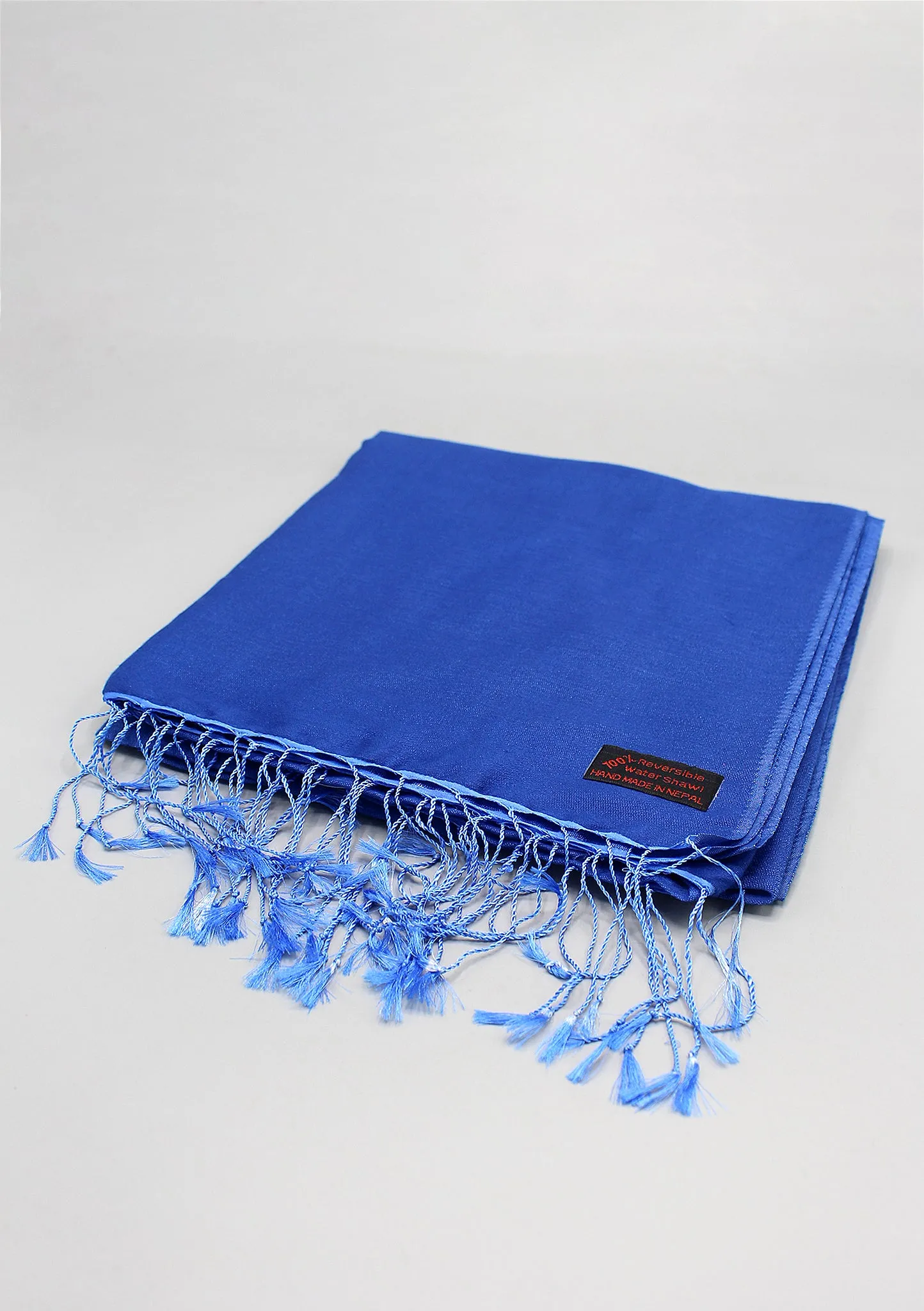 Royal Blue Water Pashmina Shawl