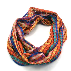 San Antonio Infinity Open Weave Scarf Rainbow Multi Lucias Imports