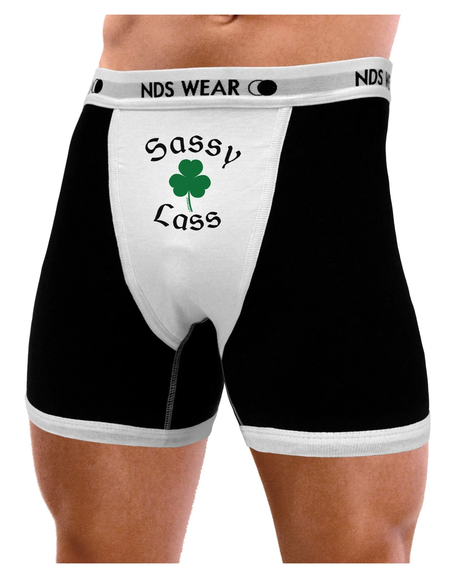 Sassy Lass St Patricks Day Mens Boxer Brief Underwear