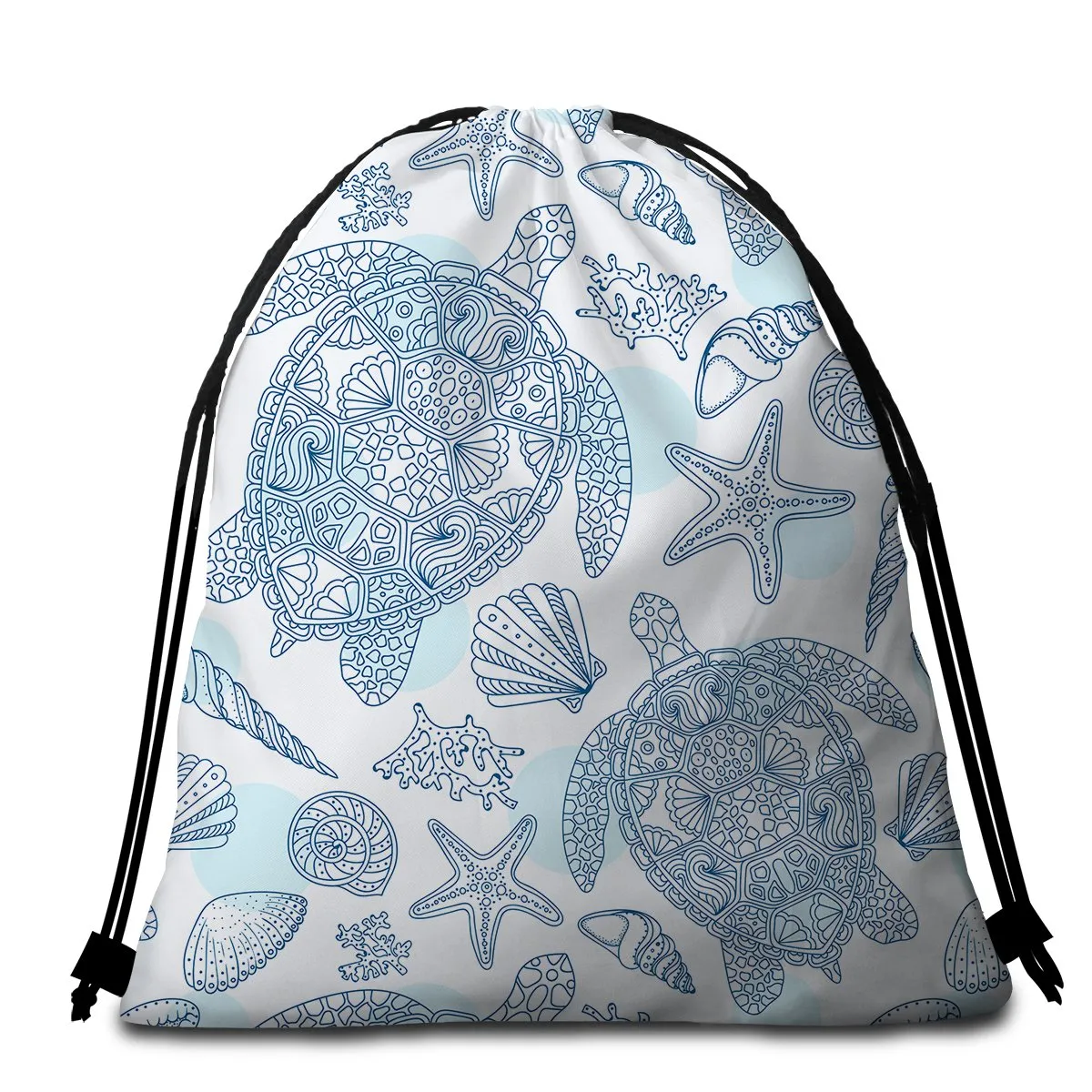 Sea Turtles Way Towel   Backpack