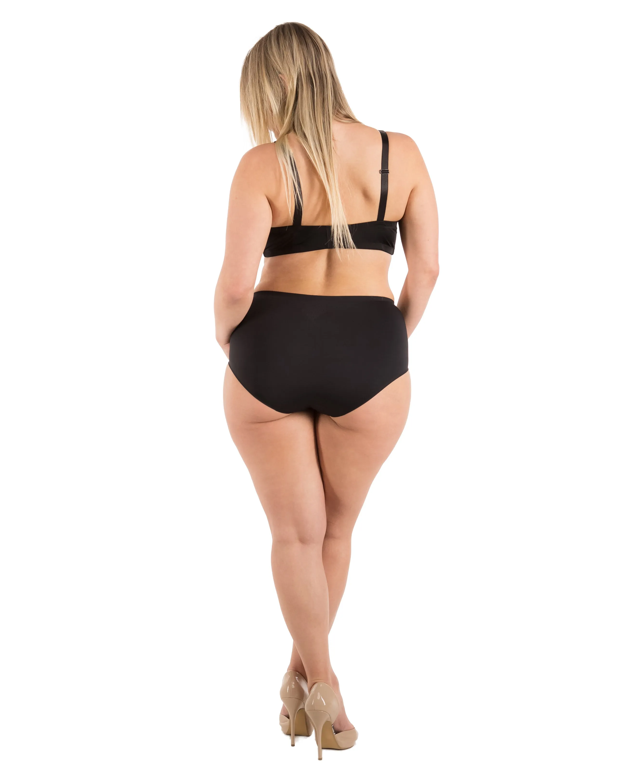 Seamless High Waisted Panties Small to Plus Size (4 Pack)