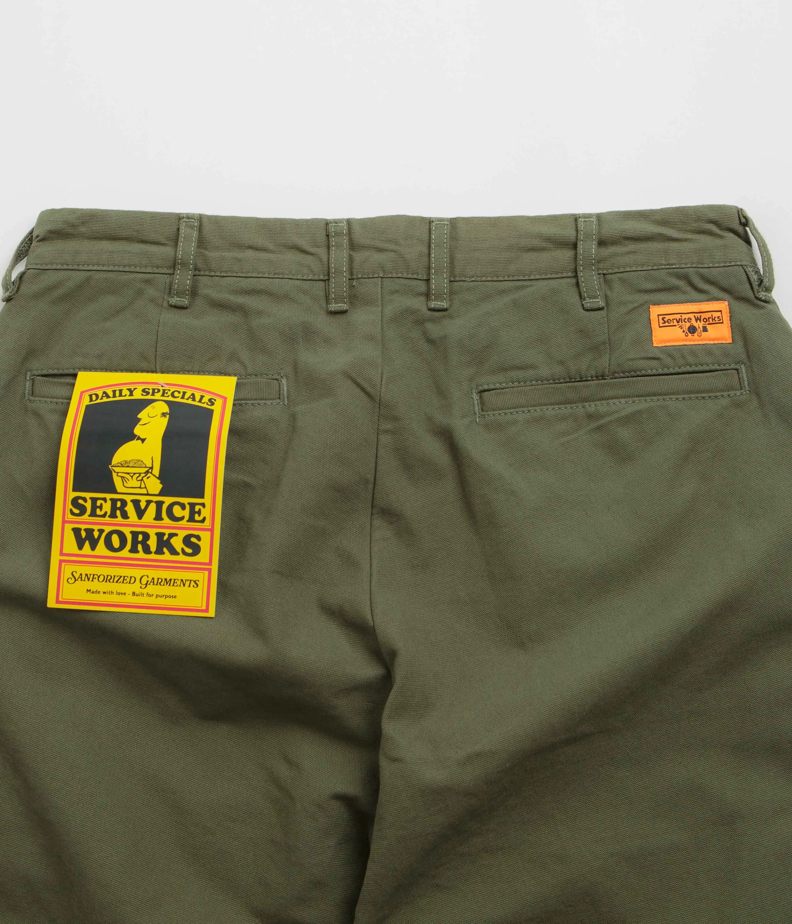 Service Works Canvas Part Timer Pants - Olive