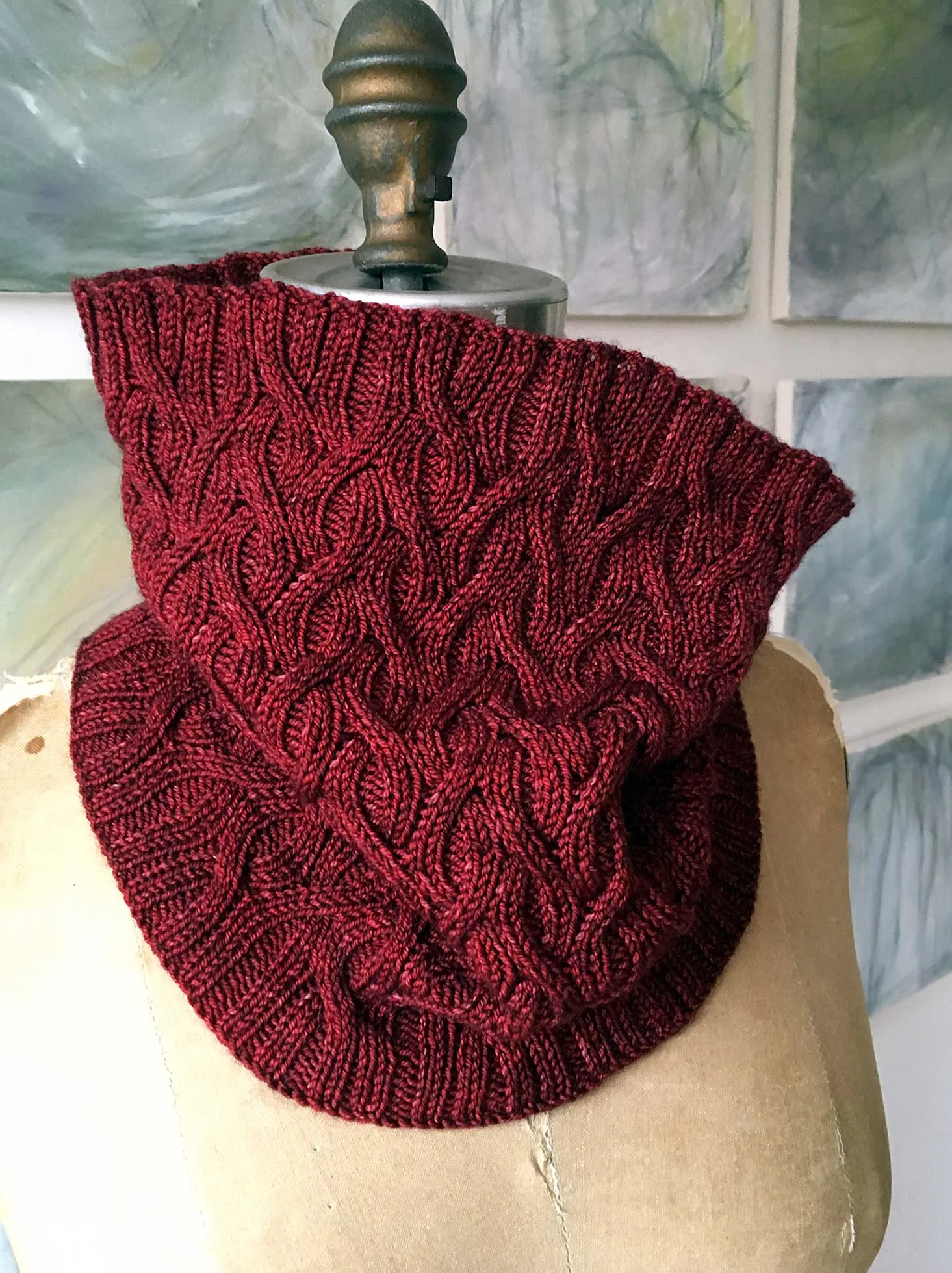 Shared Rib Scarf or Cowl <br/><small>knitting pattern</small>